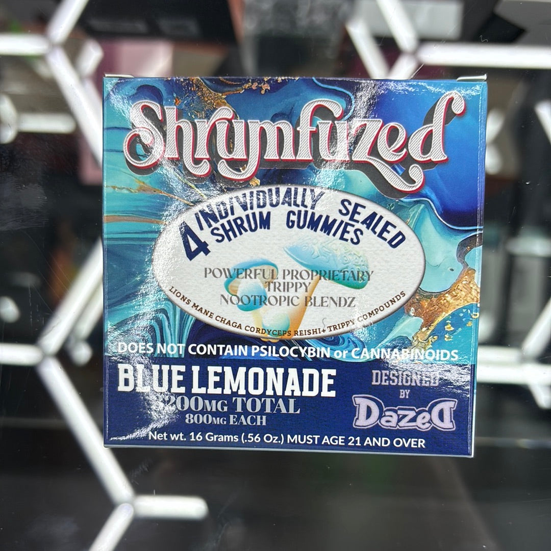 Shrumfuzed 4pack blue lemonade shroom gummies