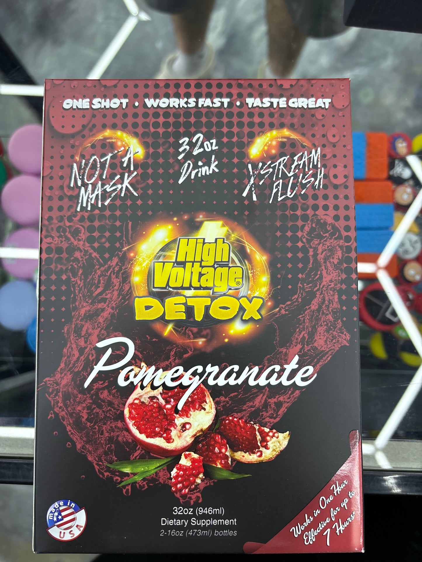 High voltage detox pomegranate, 32oz detox drink