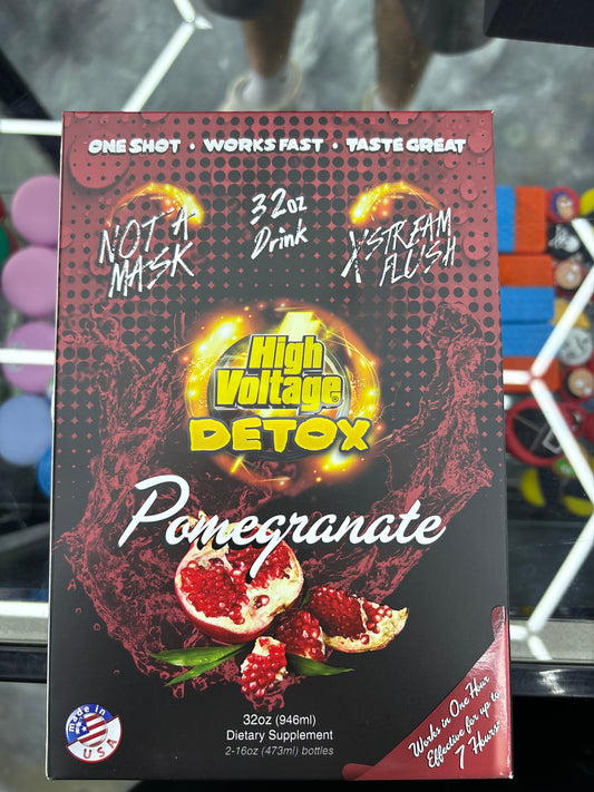 High voltage detox pomegranate, 32oz detox drink