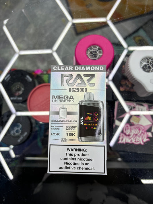 Raz dc25000 25k puffs clear diamond