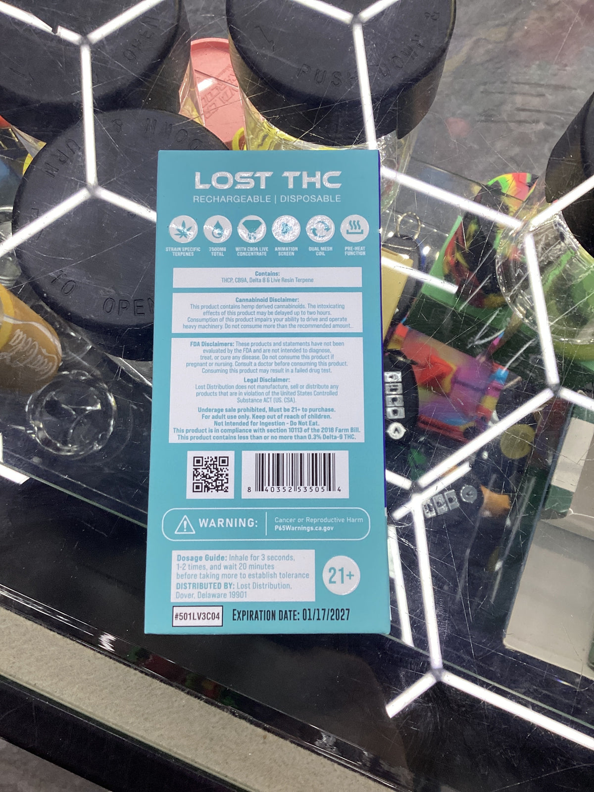 Lost thc CB9A live concentrate 7.5g razzle dazzle