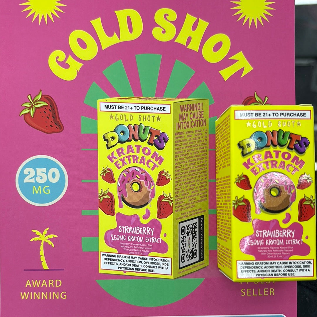 Donuts strawberry 250 mg kratom extract