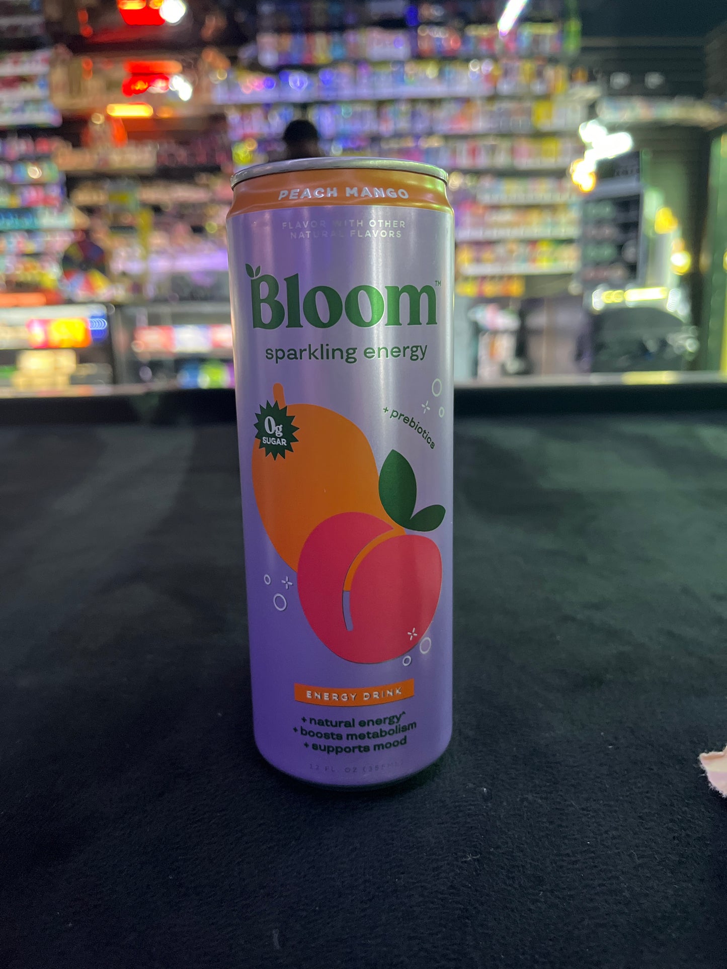 Bloom sparkling energy peach mango 12.6floz
