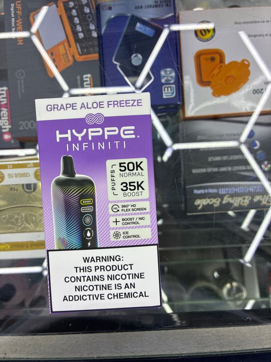 HYPPE INFINITY 50K puffs grape aloe freeze