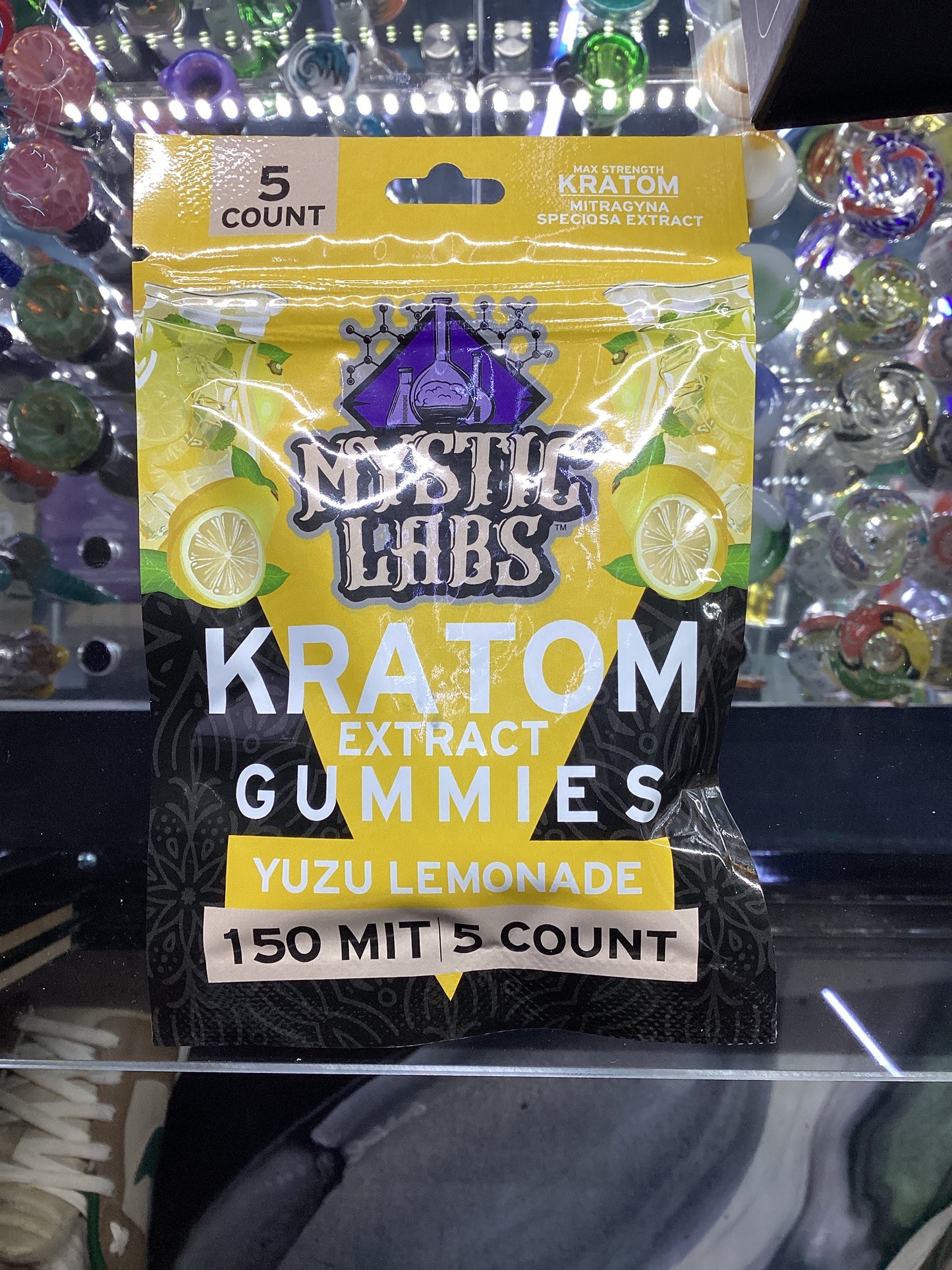 Mystic labs kratom extract gummies yuzu lemonade 150 MIT 5 count