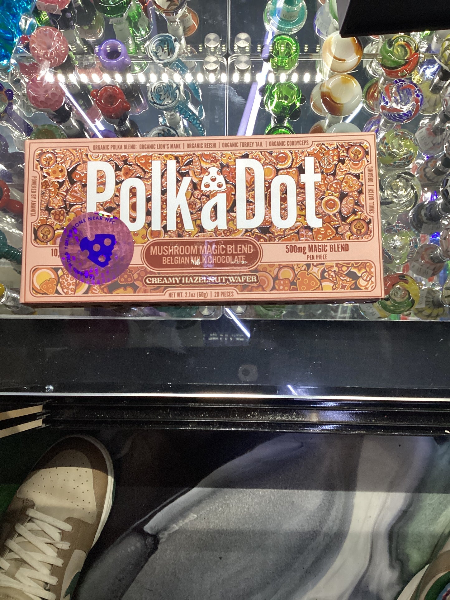 Polk a dot mushroom magic blend chocolate creamy hazelnut wafer 10,000mg 20 ct