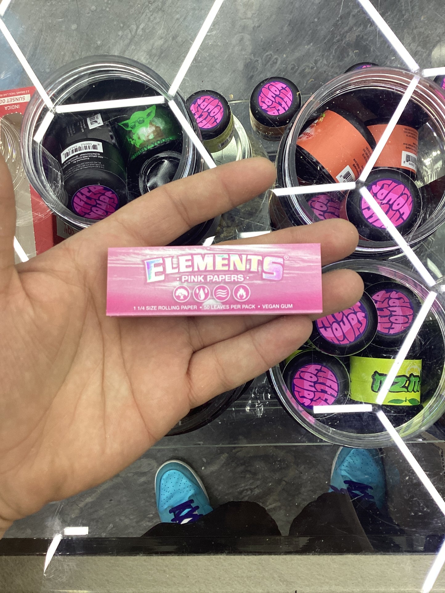 Elements pink ultra thin rice papers 1 1/4