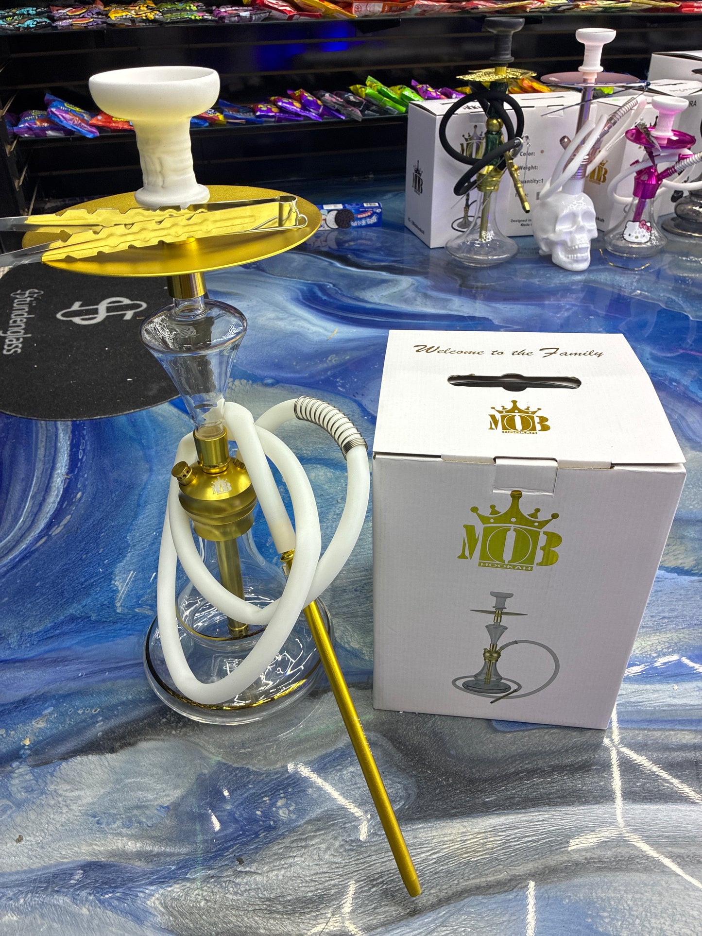 Mob pasha hookah 23’ gold