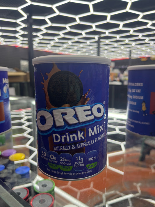 Oreo drink mix stash jar