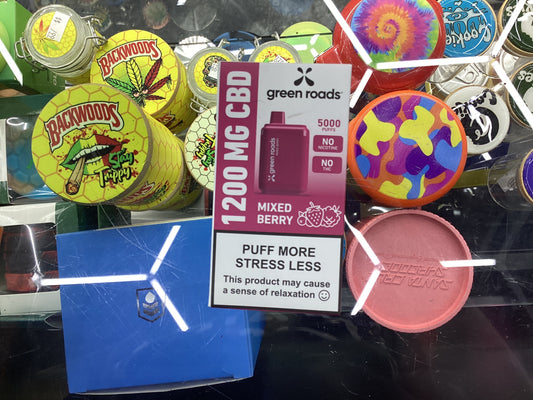 Green roads, 1200 MGCBD mixed berry vape