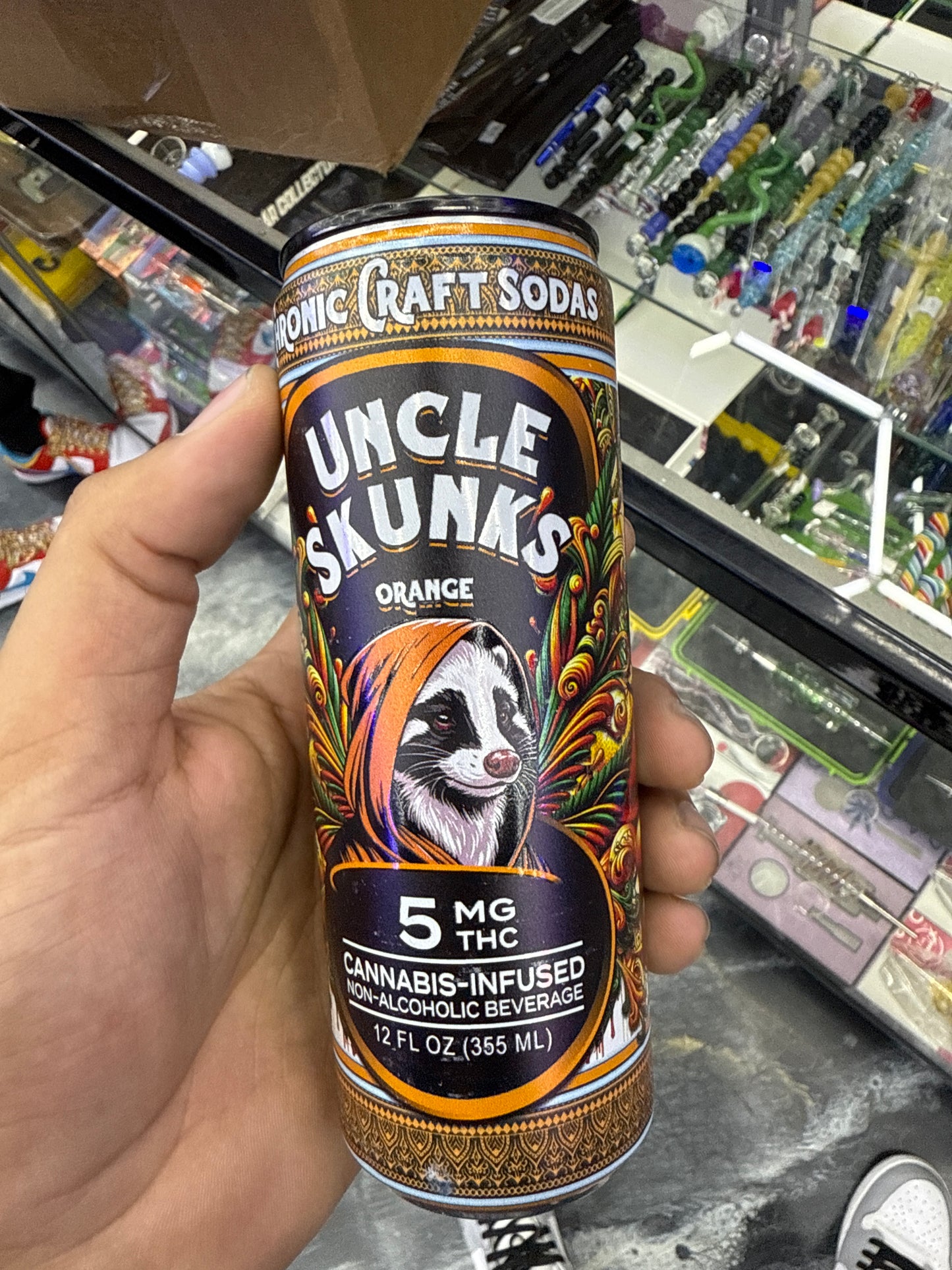 Uncle skunk’s orange 5mg THCp infused drink