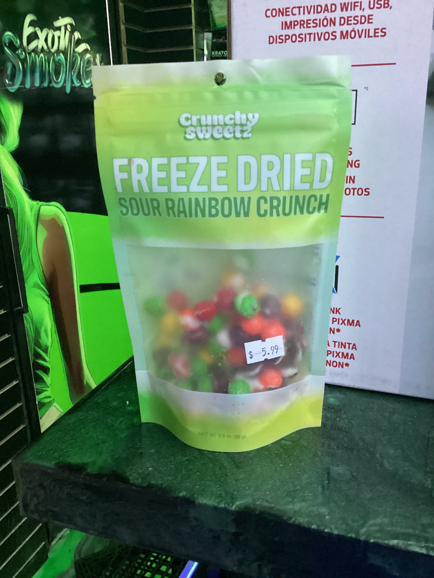 Freeze dried sour rainbow crunch