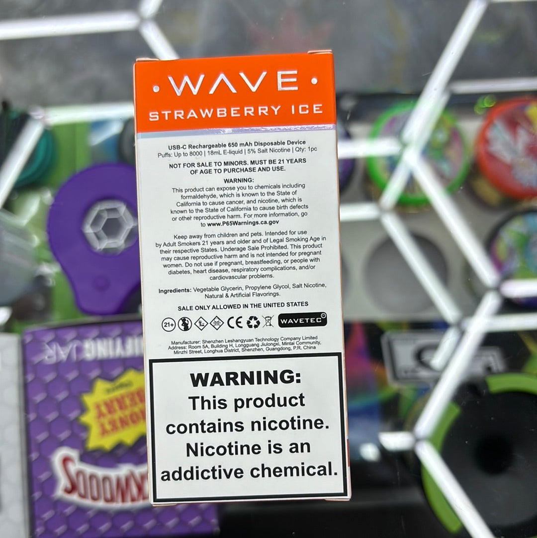 Wave strawberry ice 8000 puffs