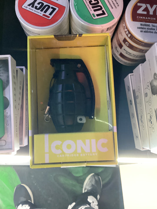 Iconic cartridge grenade battery green