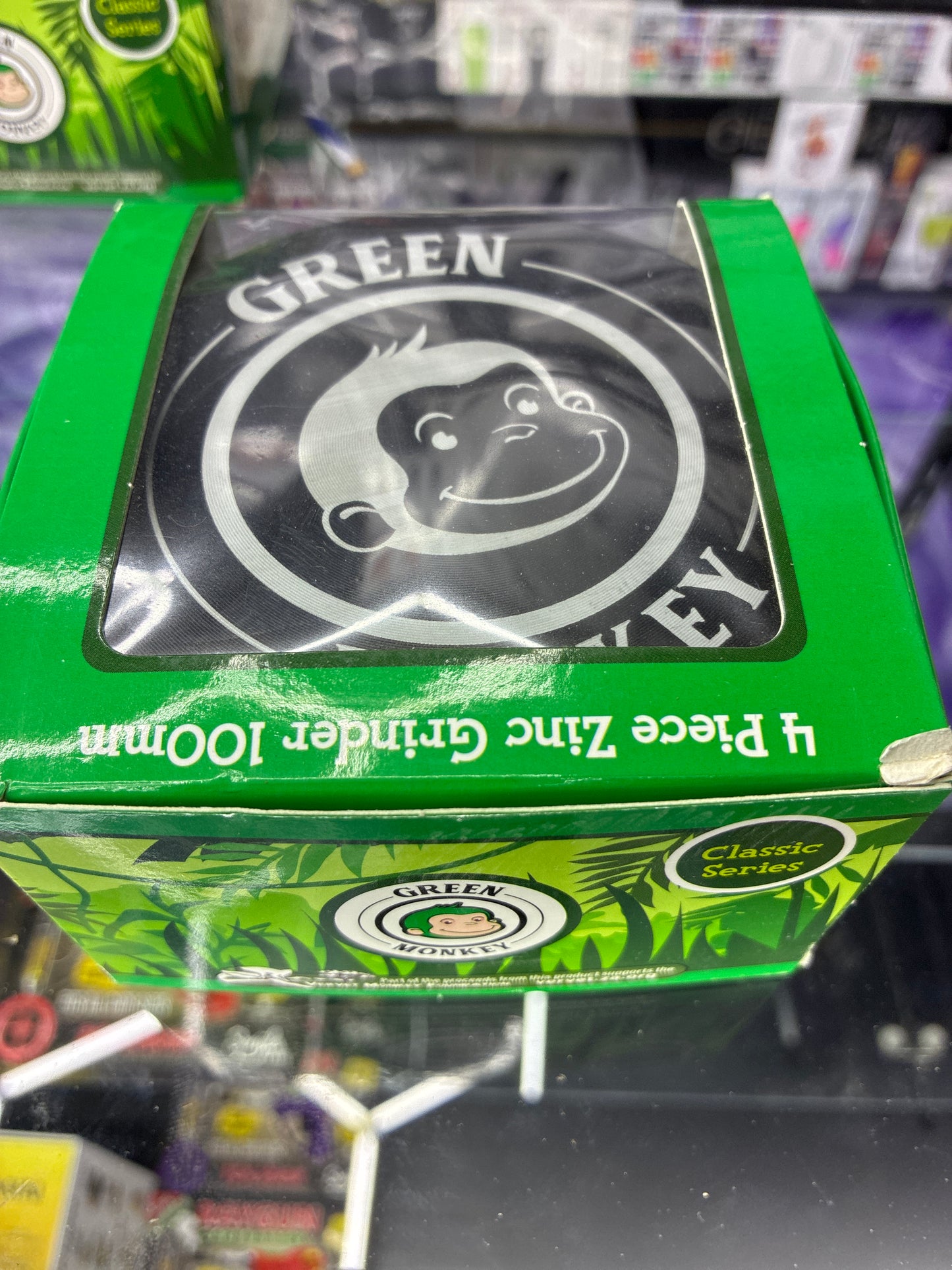 Green Monkey 4 piece zinc grinder 100mm