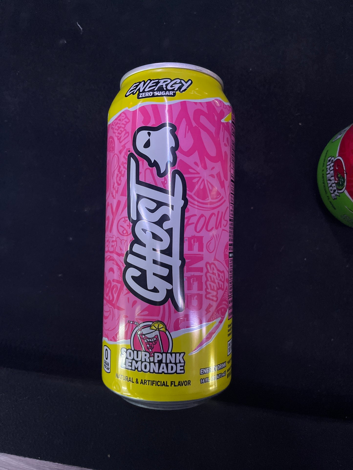 Ghost energy sour pink lemonade 16floz