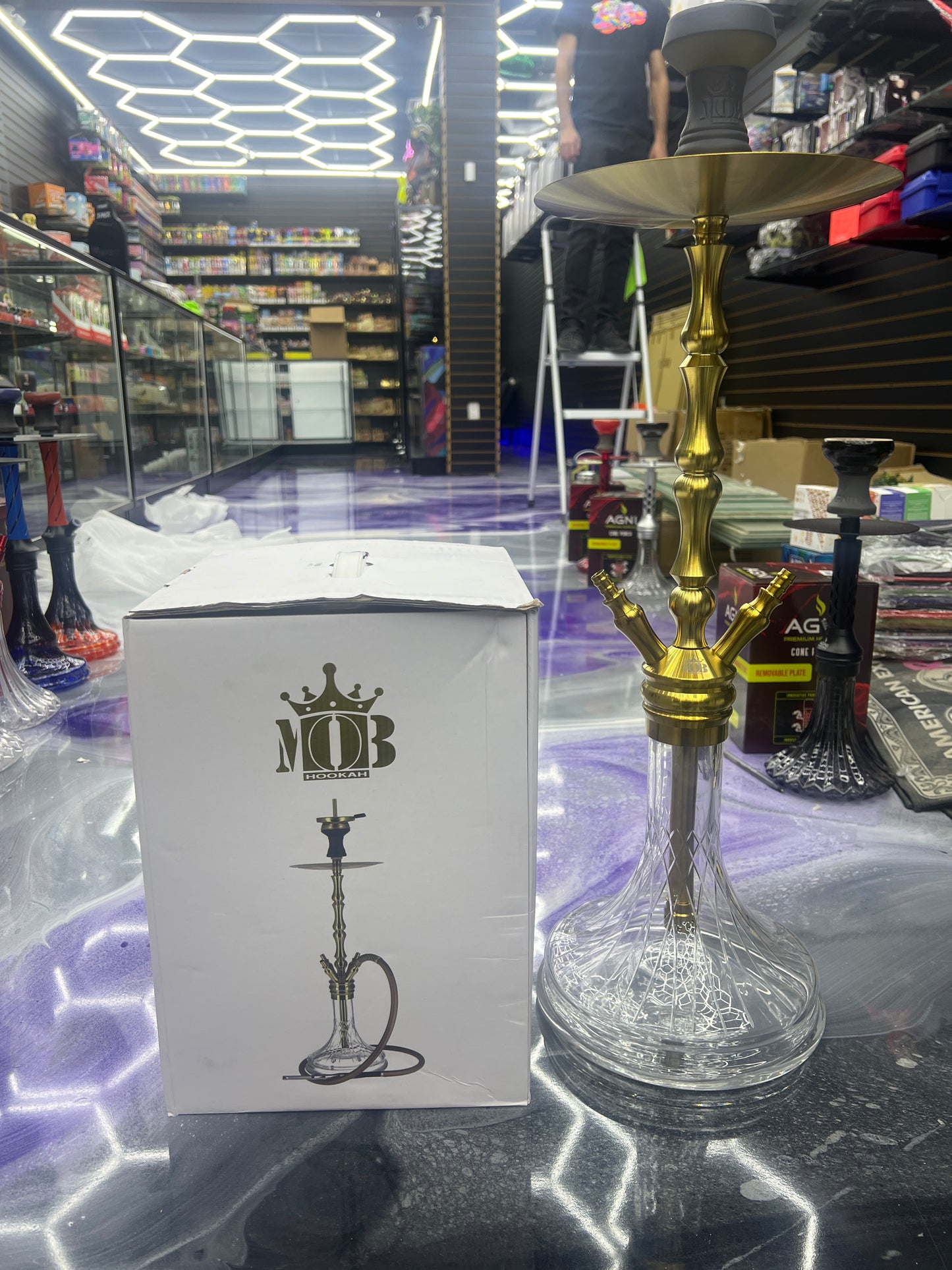 MOB Hookah Gator gold