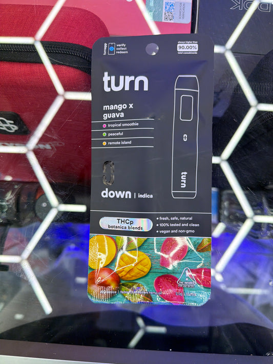 Turn Thcp botanica blends 2g disposable Indica mango x guava