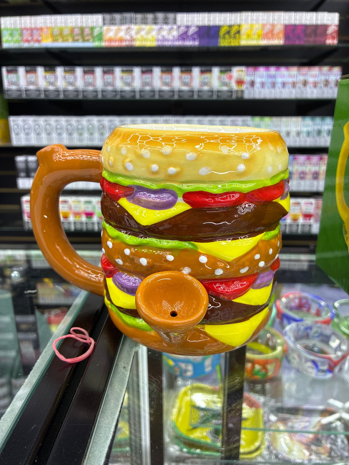 Burger porcelain water pipe cup