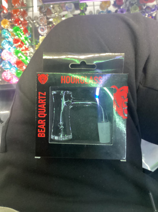 Bear quartz hourglass banger