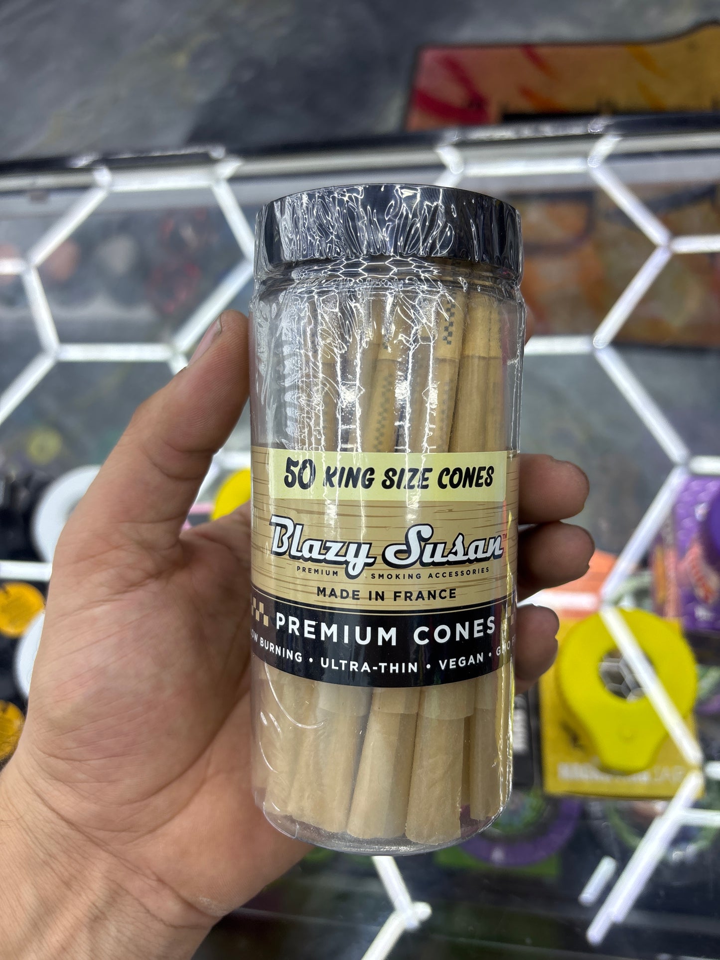 Blazy susan 50cones natural cones, king size cones