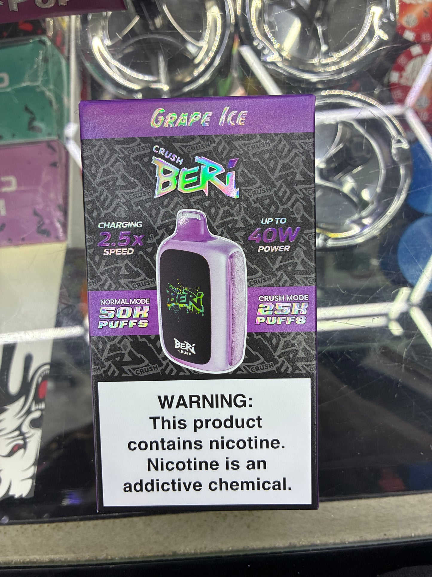 Crush beri grape ice 50k puffs