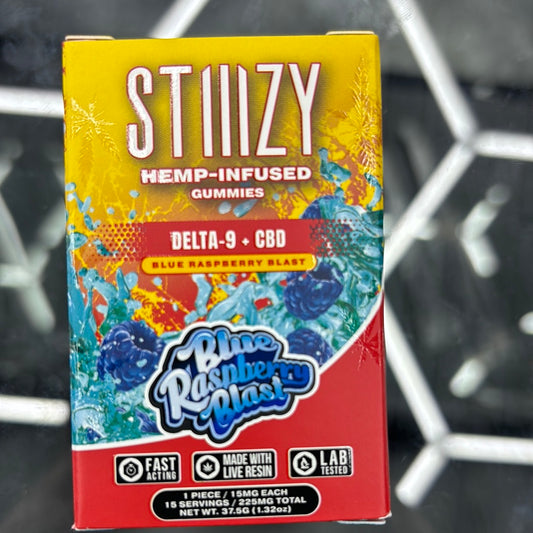 Strizzy, delta 9+ CBD blue raspberry blast