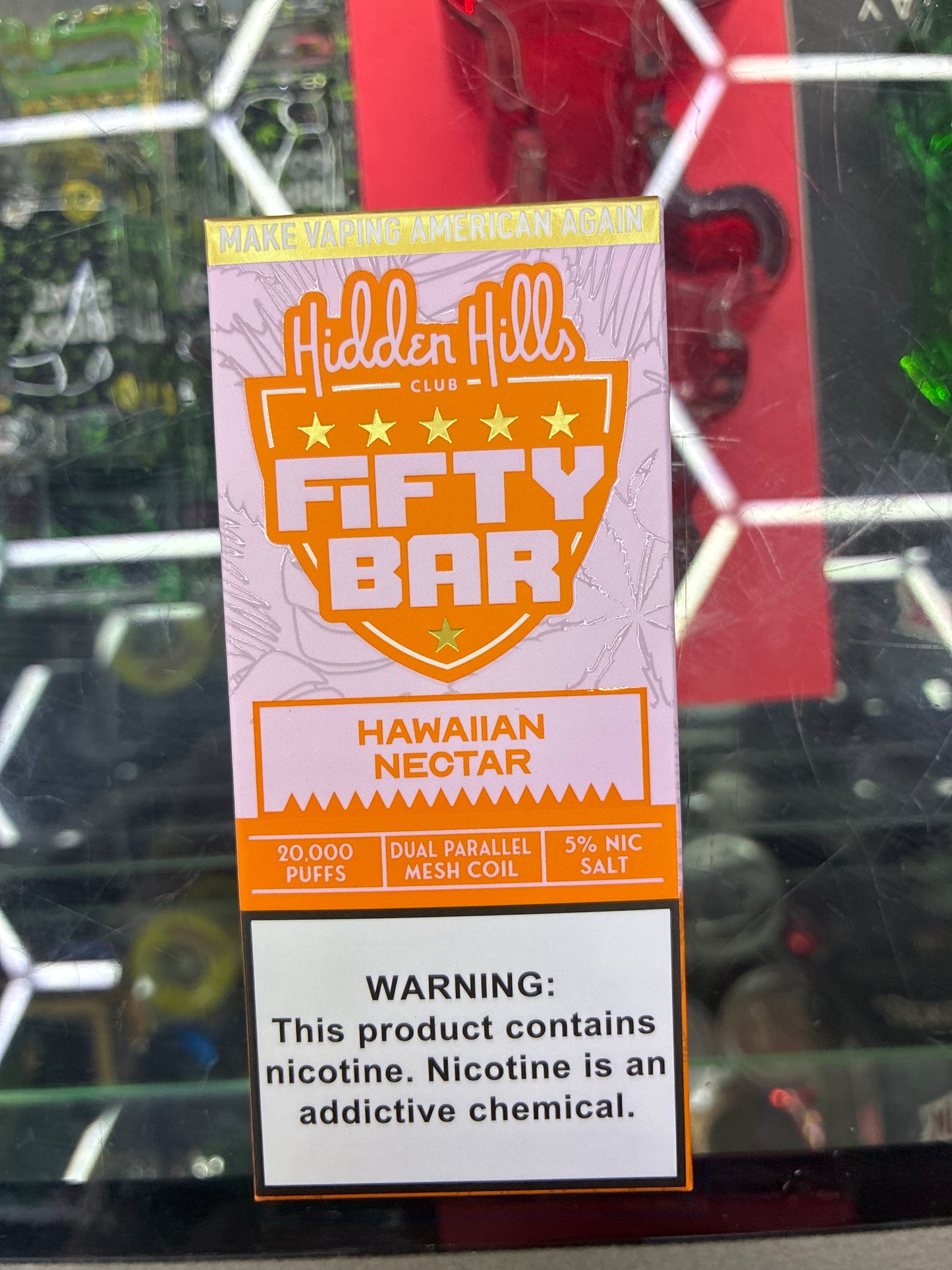 Fifty bar 20K puff Hawaiian nectar