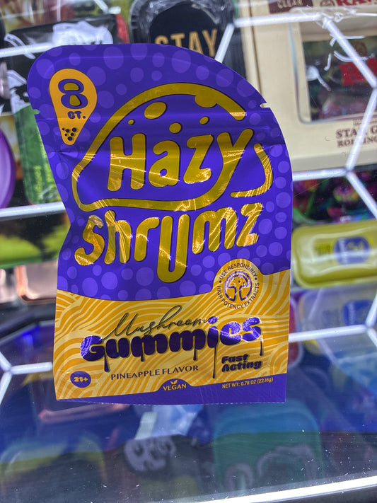 Hazy shrumz gummies pineapple flavor 8ct