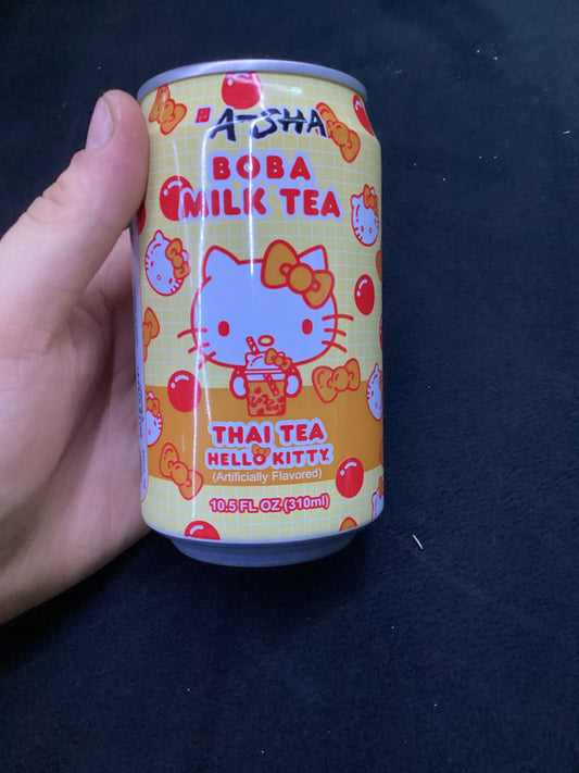 A-sha Hello kitty n friends boba milk tea Thai tea hello kitty