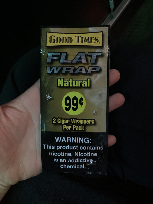 Good times flat wraps natural