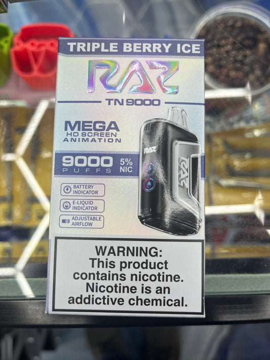 Triple berry ice razz 9000