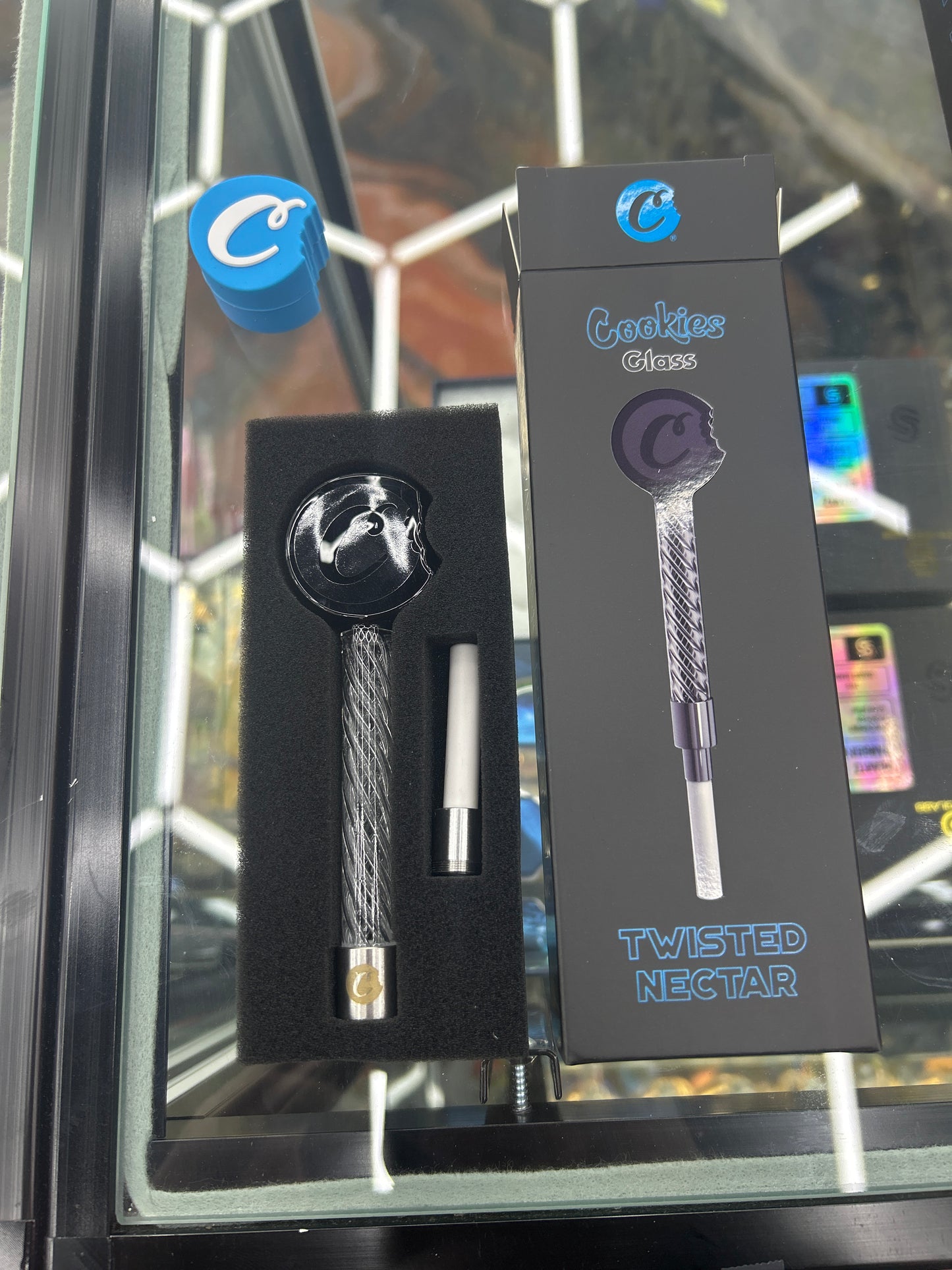 Cookies glass nectar collector twisted nectar black