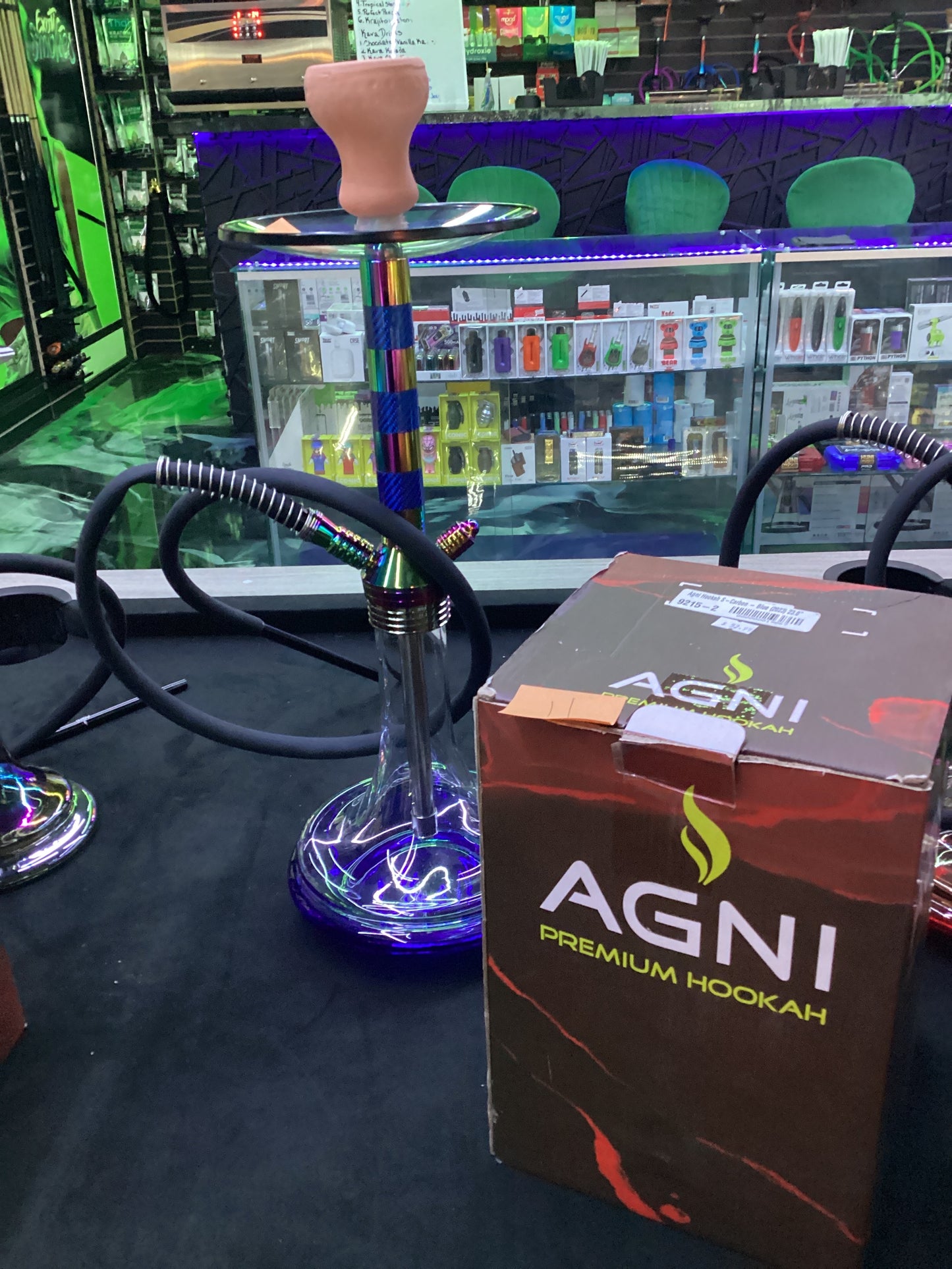 Agni hookah s carbon blue