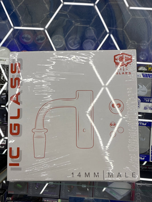 IC GLASS BERING 14MM 90D DOUBLE WELD BANGER SET