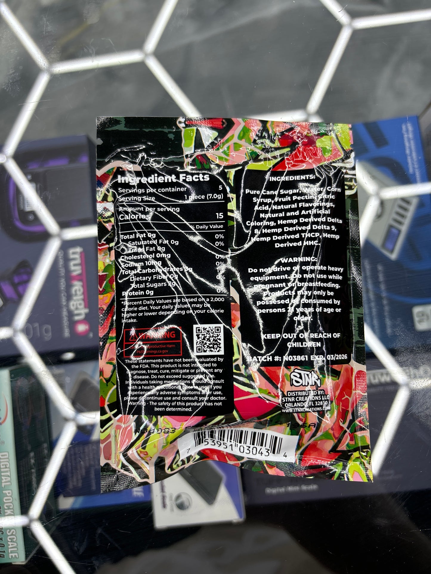 Stnr wrecked strawberry kiwi gummy’s 4000MG 5 pack 800MG each