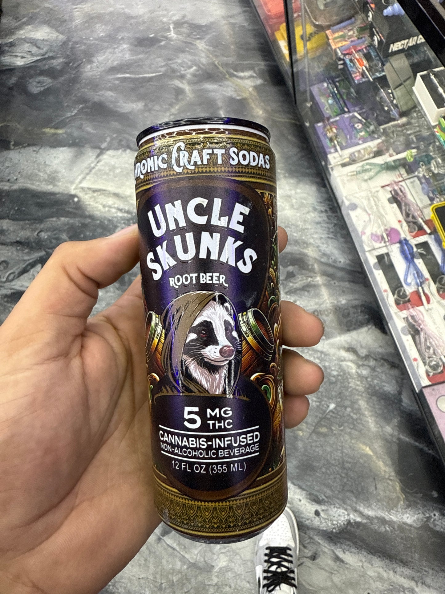 Uncle skunk’s root beer 5mg THCp infused drink