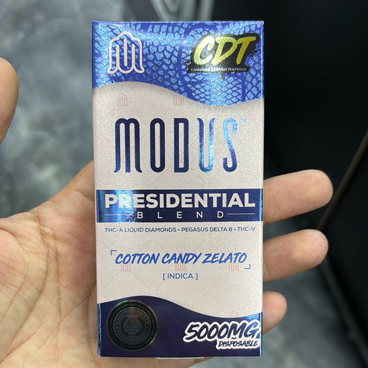 Modus presidential blend cotton candy zelato indica 5G disposable