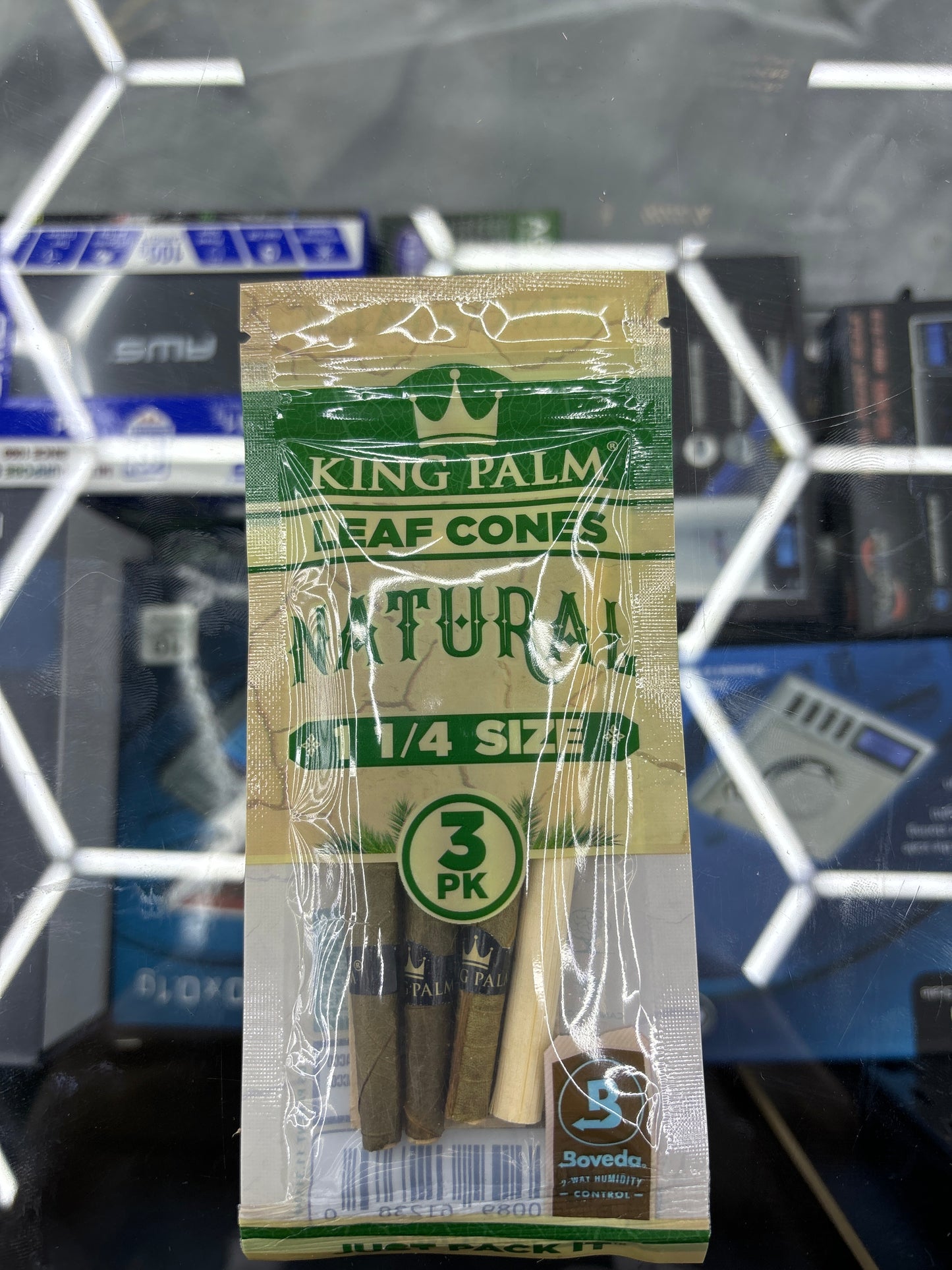 King palm natural one and 1/4 size 3 pack