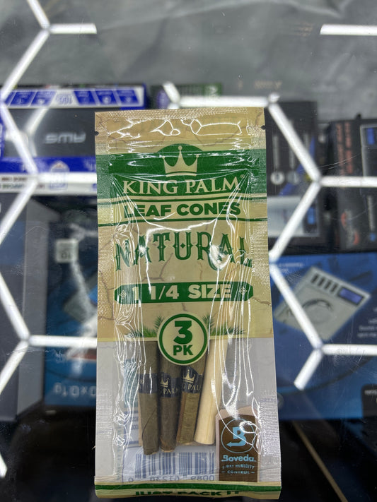 King palm natural one and 1/4 size 3 pack