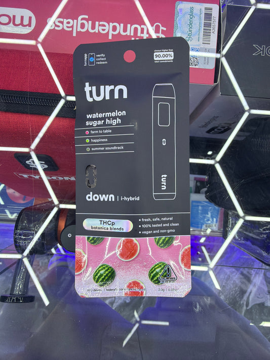 Turn Thcp botanica blends 2g disposable Indica/hybrid watermelon sugar high