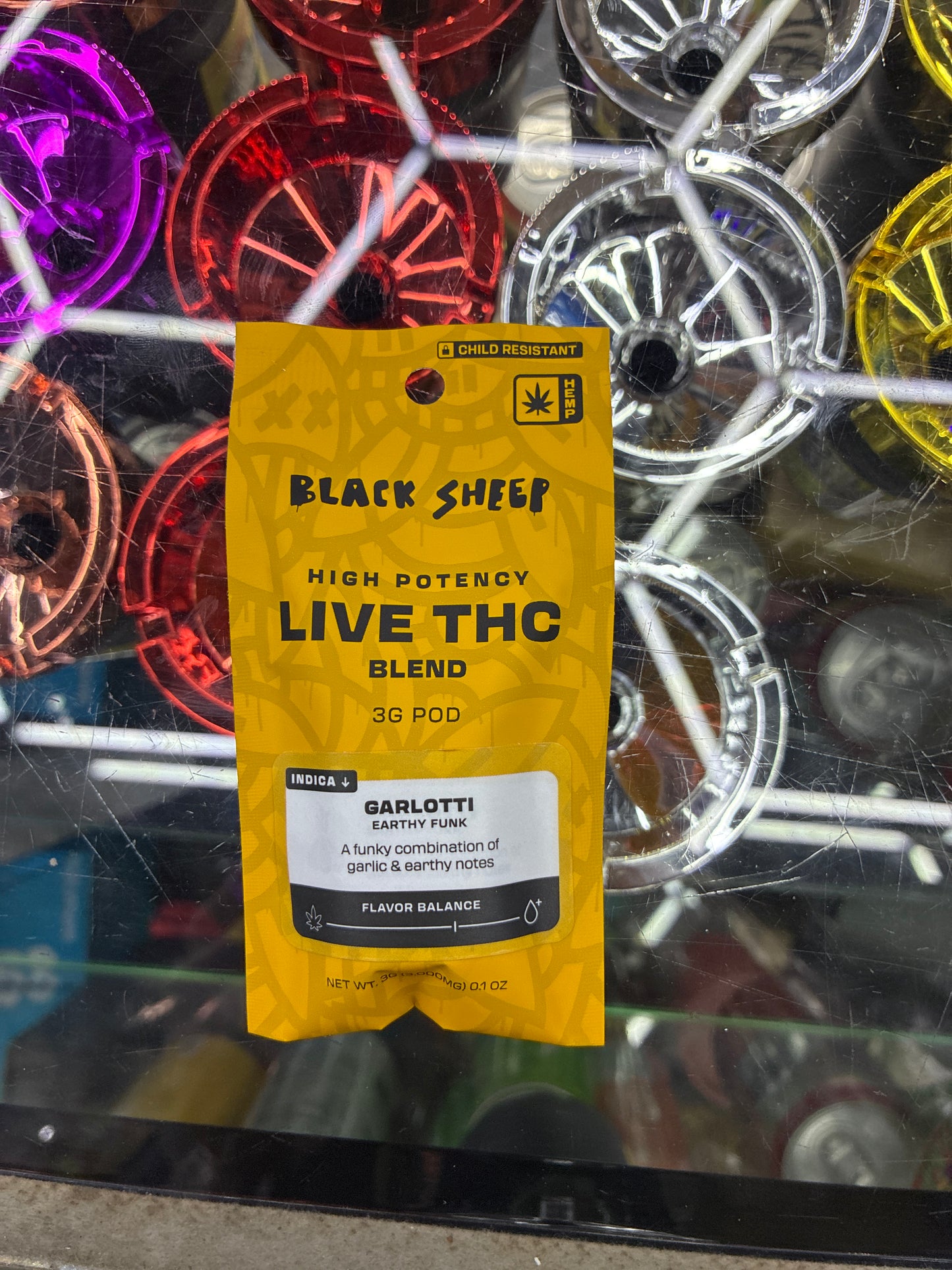 Black sheep live thca 3g pod garlotti indica