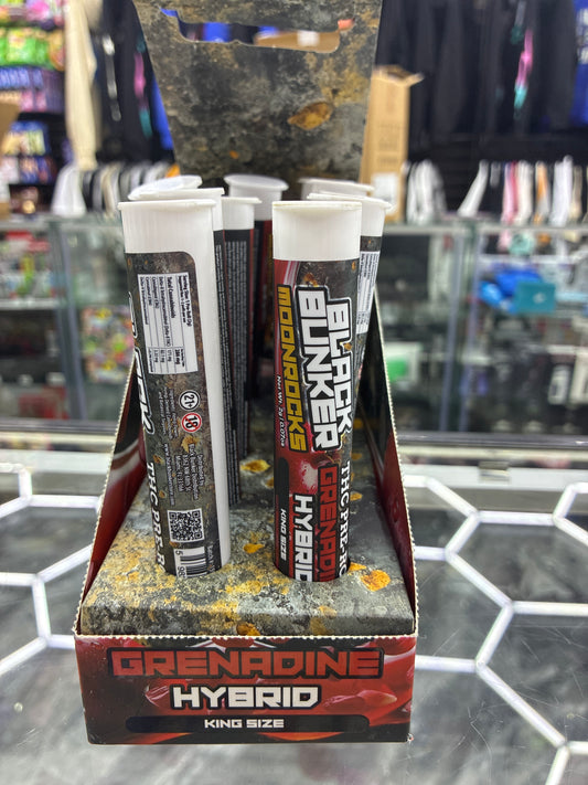 Black bunker moon rocks thca pre-rolls 2g grenadine hybrid