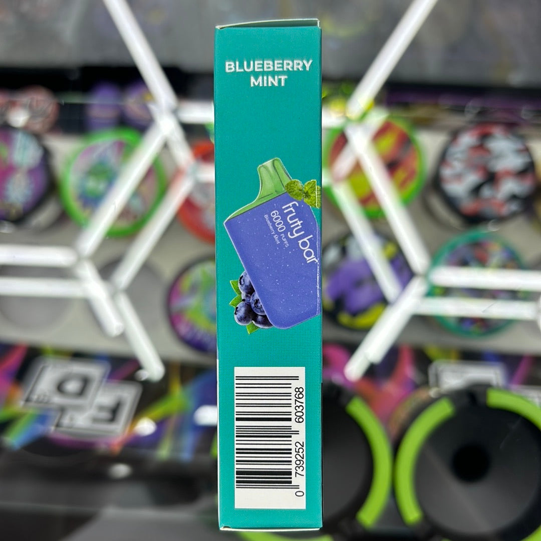 Fruity bar, 6000 puffs blueberry mint