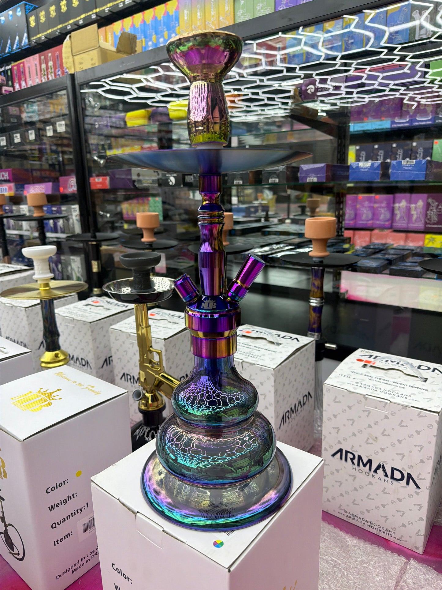Mob Kepra hookah 20’ 7 color