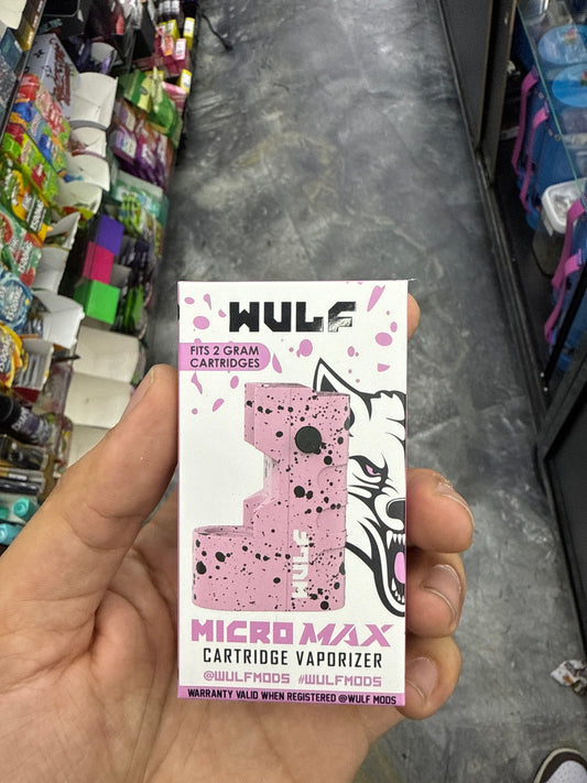 Wulf micro wax cartridge, vaporizer battery