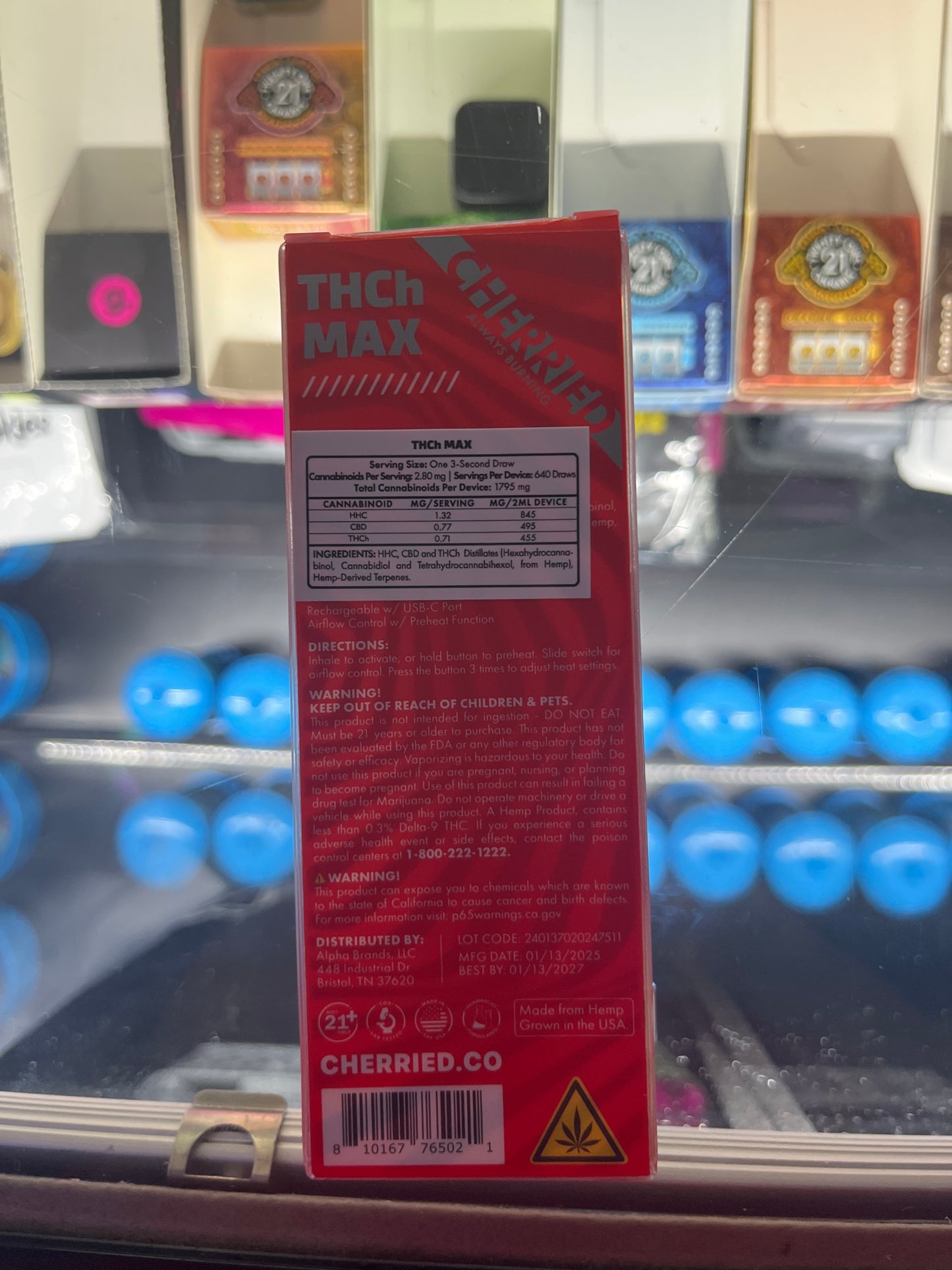 Cherried thcp max 2g dispo tiger milk indica