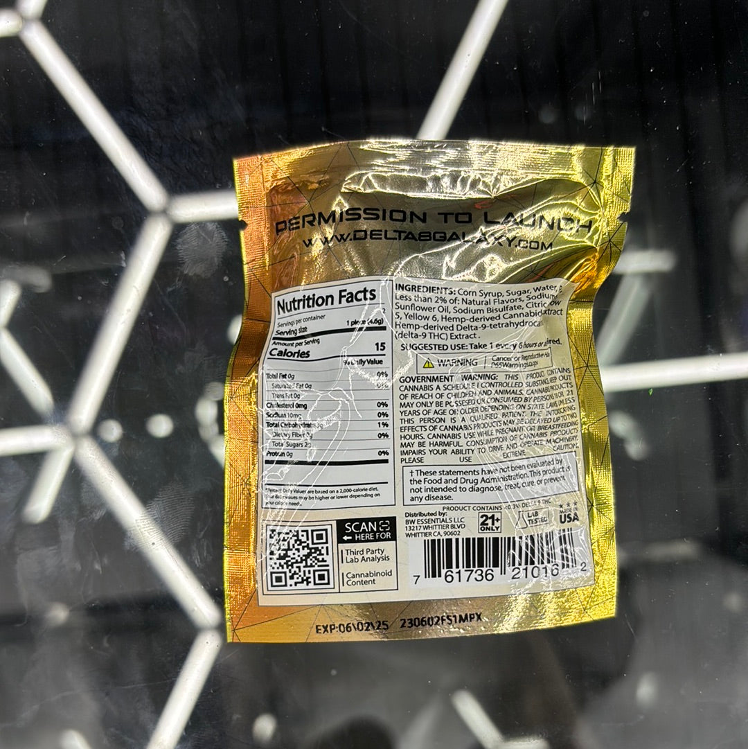 Galaxy treats moon babies 20 MG, tropical Kush, pineapple mango