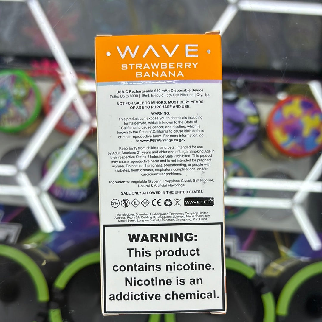 Wave strawberry banana , 8000 puffs