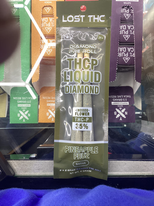 Lost thc-p pre-rolls, thcp liquid diamonds pineapple fruz sativa